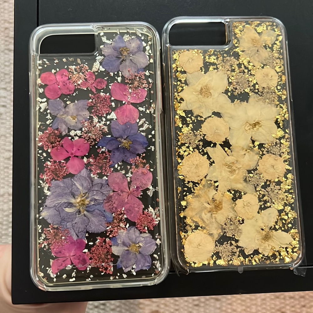Pressed flower phone case